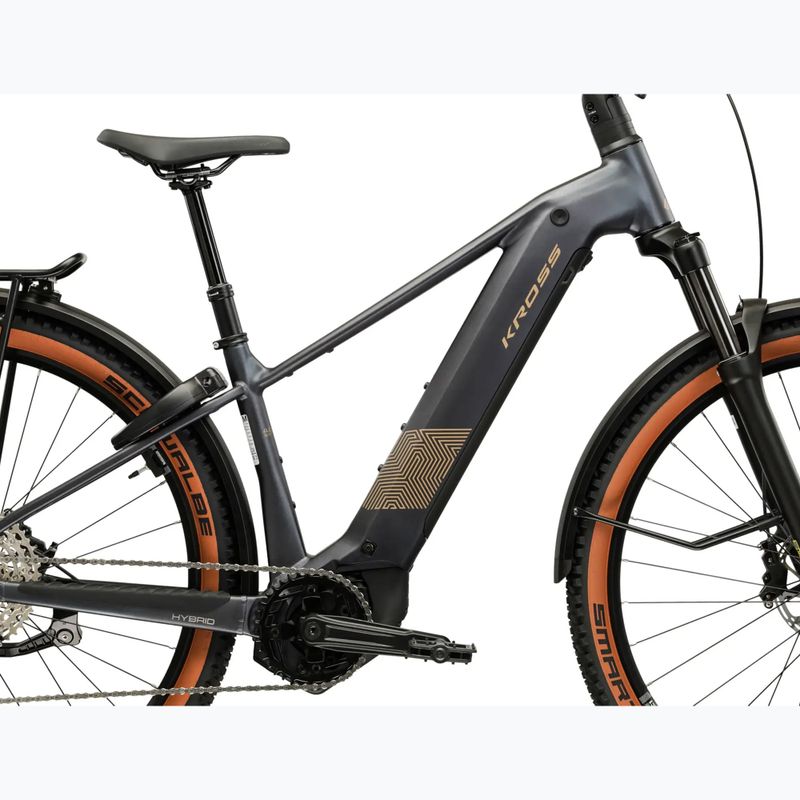 Elektrický bicykel KROSS Influx Suv Hybrid 4.0 800 29 el. graphite/gold/matte 13