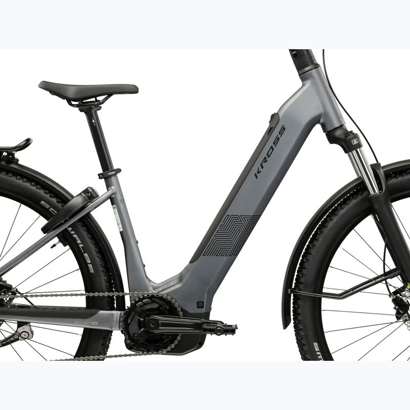 Elektrický bicykel KROSS Influx Suv Hybrid 2.0 600 29 electric grey/black/matte 13
