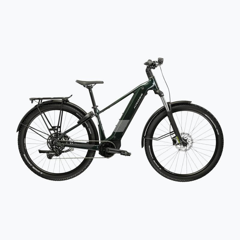 Elektrický bicykel KROSS Influx Suv Hybrid 2.0 600Wh green/silver/gloss