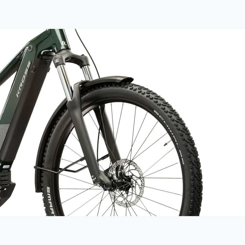 Elektrický bicykel KROSS Influx Suv Hybrid 2.0 600Wh green/silver/gloss 6
