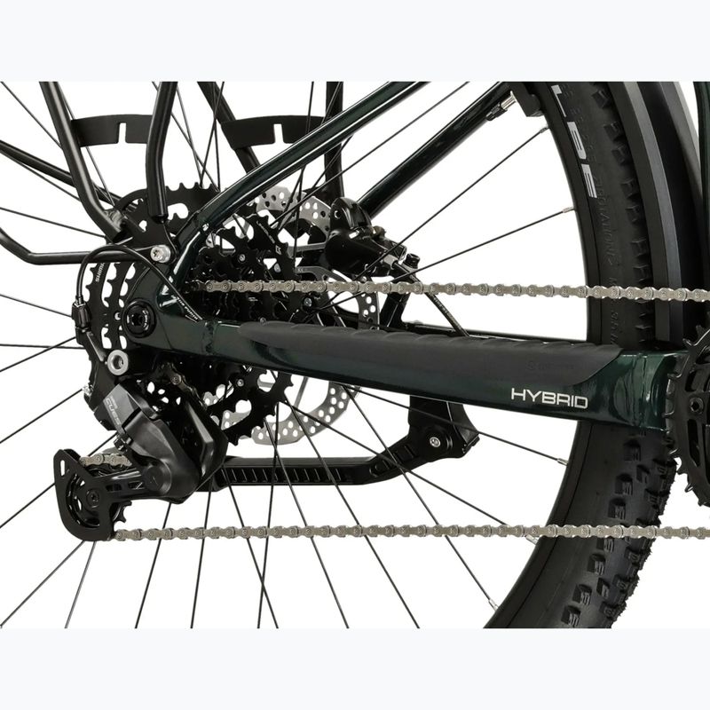 Elektrický bicykel KROSS Influx Suv Hybrid 2.0 600Wh green/silver/gloss 8