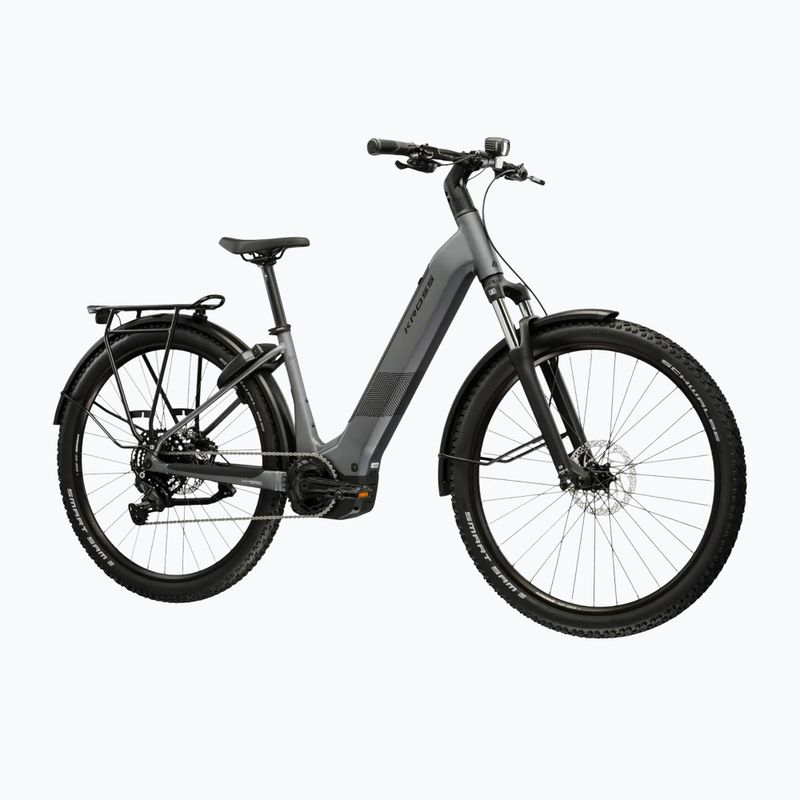 Elektrický bicykel KROSS Influx Suv Hybrid 2.0 600Wh LS 27,5" grey/black/matte 2