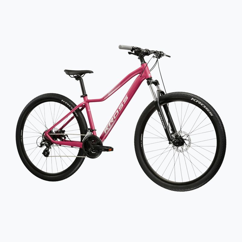 Dámsky horský bicykel KROSS Lea 2.0 In 29 pink/silver/matte 2