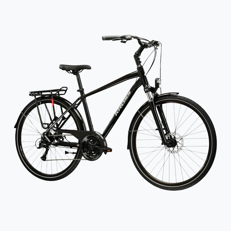 Trekingový bicykel KROSS Trans 3.0 black/grey/gloss 2