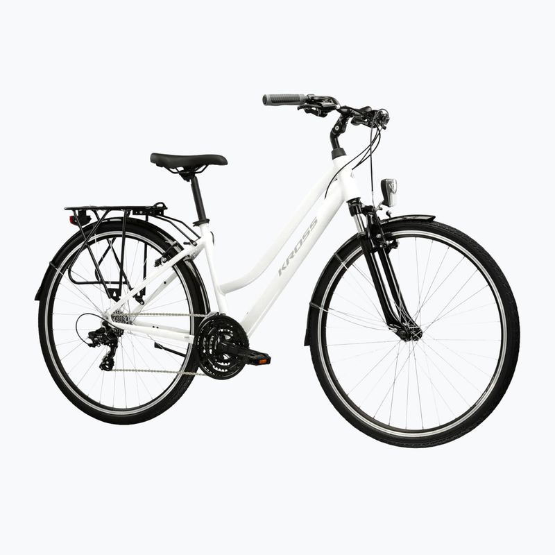 Dámsky trekingový bicykel KROSS Trans 1.0 In white/grey/gloss 2
