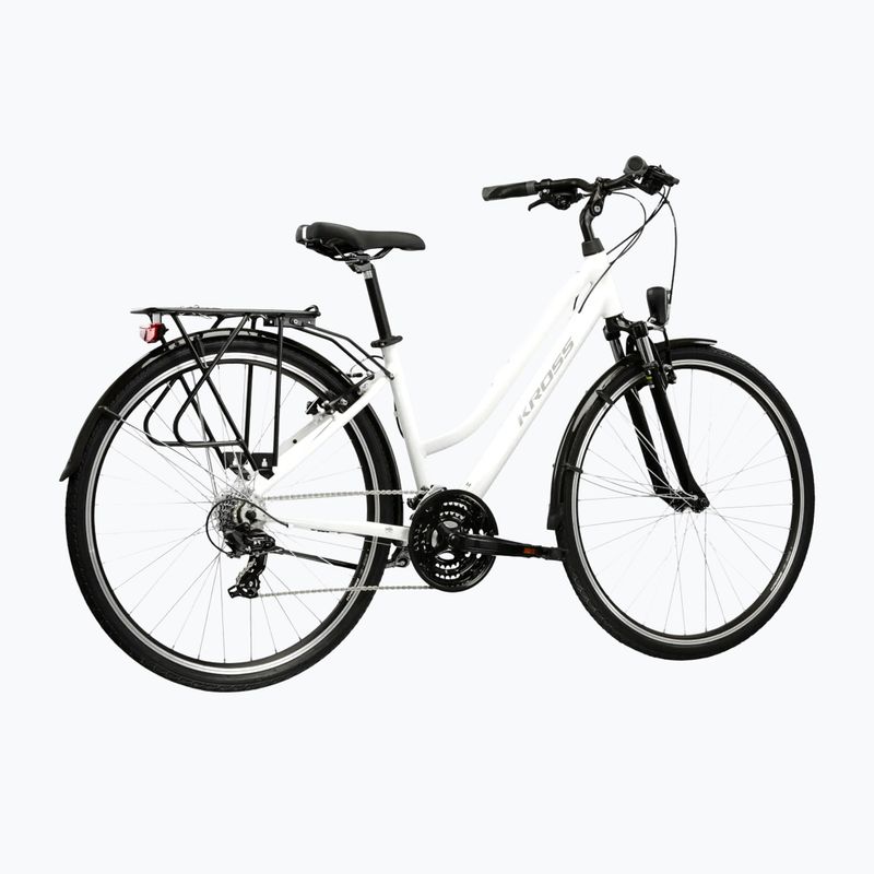 Dámsky trekingový bicykel KROSS Trans 1.0 In white/grey/gloss 3