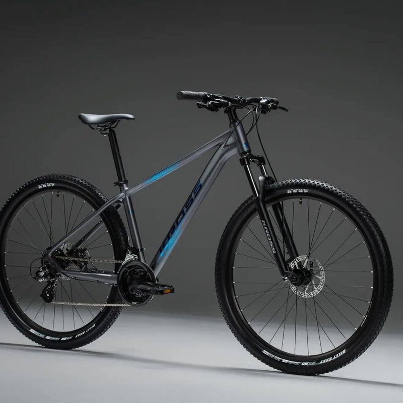 Horský bicykel KROSS Hexagon X200 29" grey/blue/matte 10