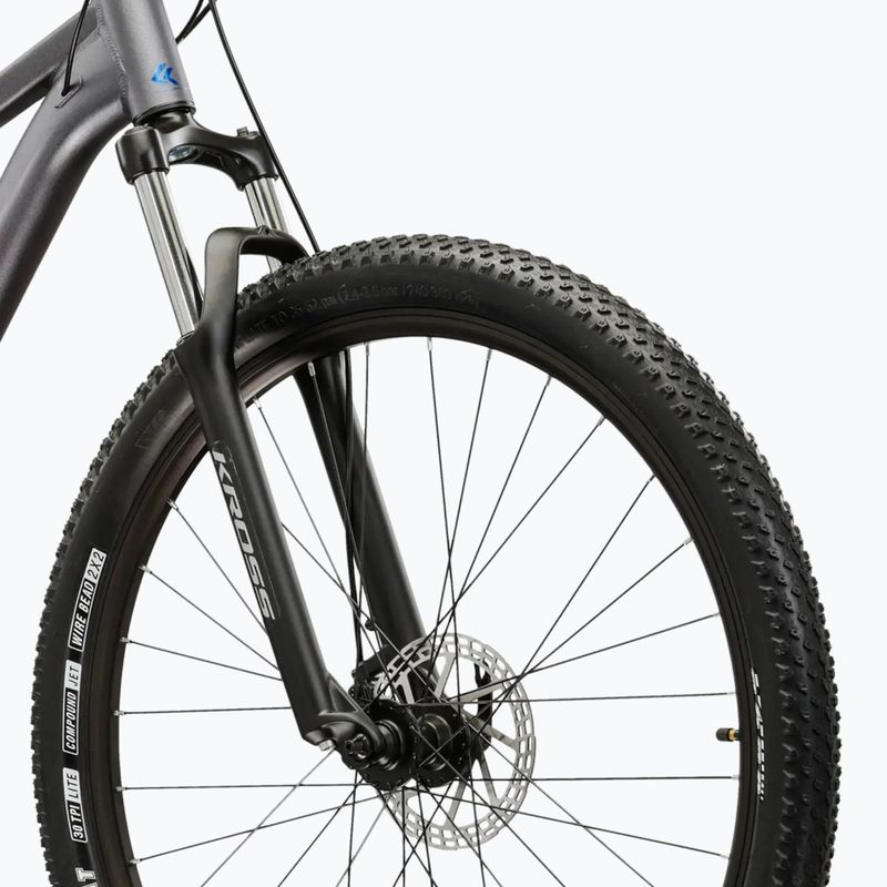 Horský bicykel KROSS Hexagon X200 27,5" grey/blue/matte 5