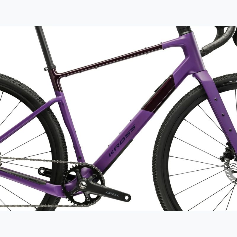 Gravelový bicykel KROSS Esker ADV 1.0 purple/matte 12