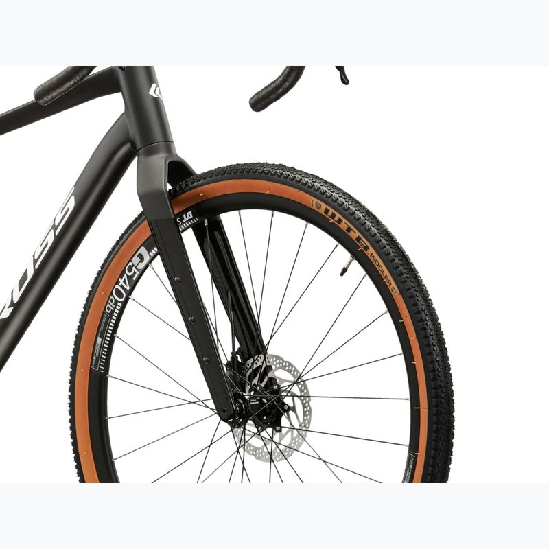 Gravelový bicykel KROSS Esker 6.0 black/white/matte/gloss 7