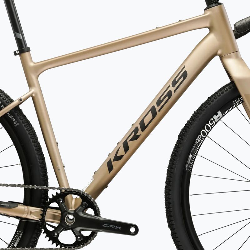 Gravelový bicykel KROSS Esker 5.0 titanium/black/gloss 12