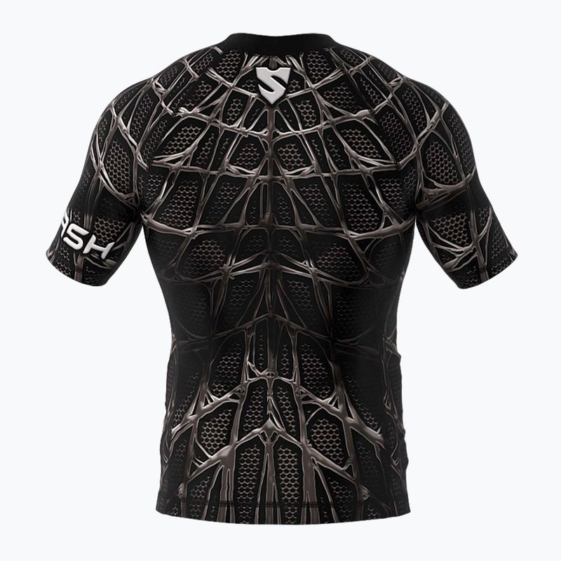 SMMASH Venomous pánsky rashguard čierno-biely RSO2 2