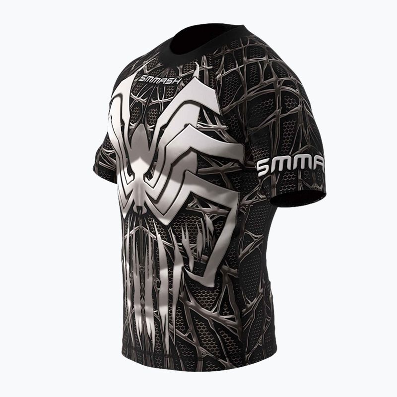 SMMASH Venomous pánsky rashguard čierno-biely RSO2 4