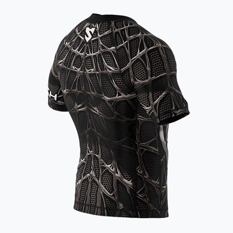 SMMASH Venomous pánsky rashguard čierno-biely RSO2 5