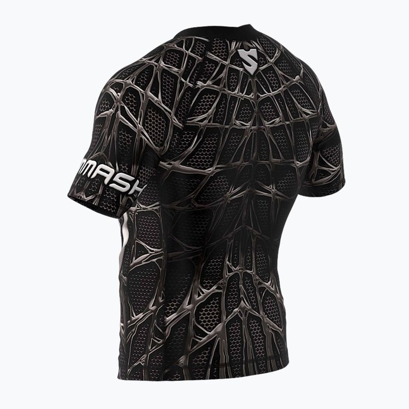 SMMASH Venomous pánsky rashguard čierno-biely RSO2 6