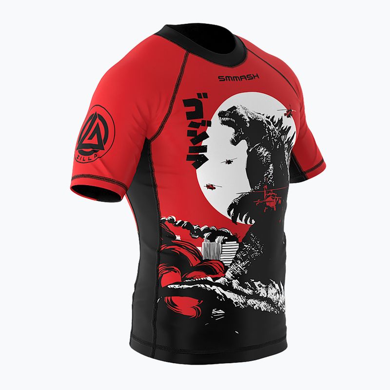 SMMASH Zilla pánsky rashguard červený RSO2 4