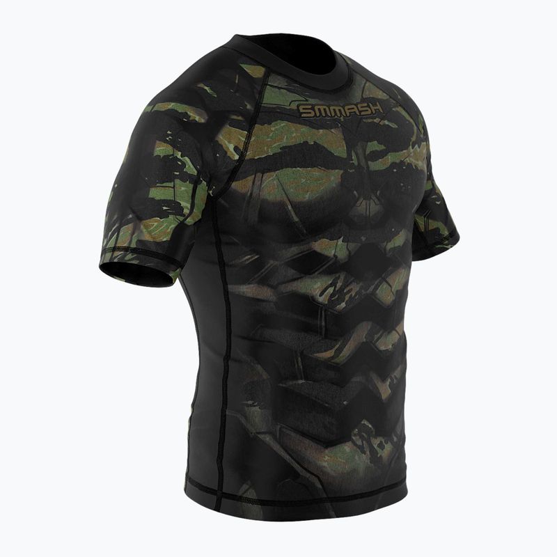 SMMASH Tiger Armour detský rashguard zelený 3