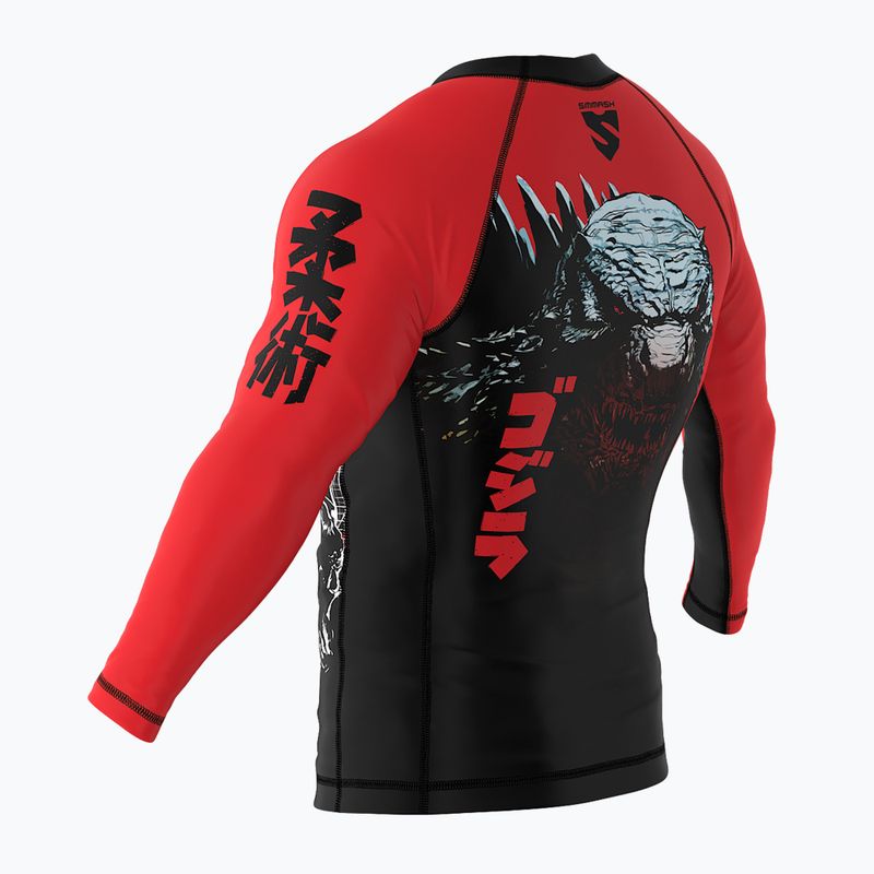 SMMASH Zilla red RSO3 pánsky rashguard s dlhým rukávom 5