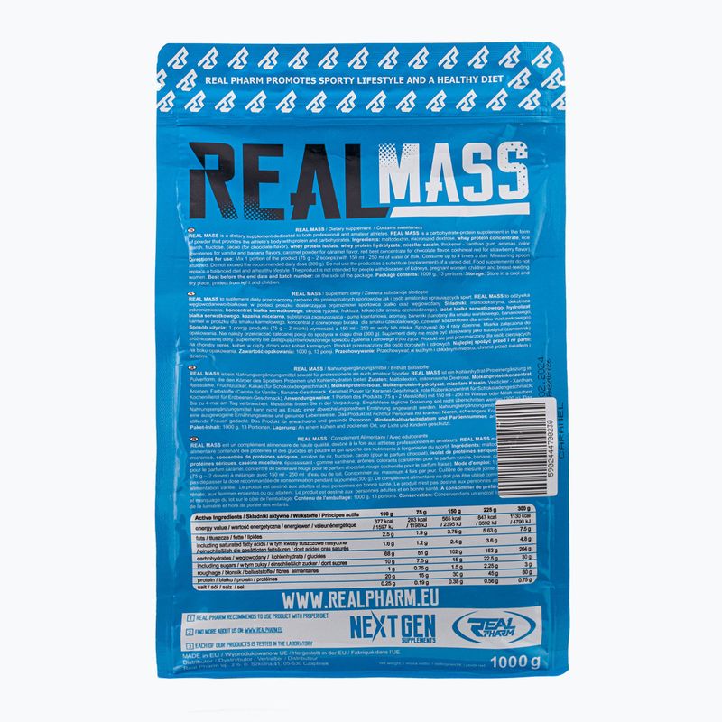 Real Pharm Gainer Real Mass 1kg karamel 700230 2
