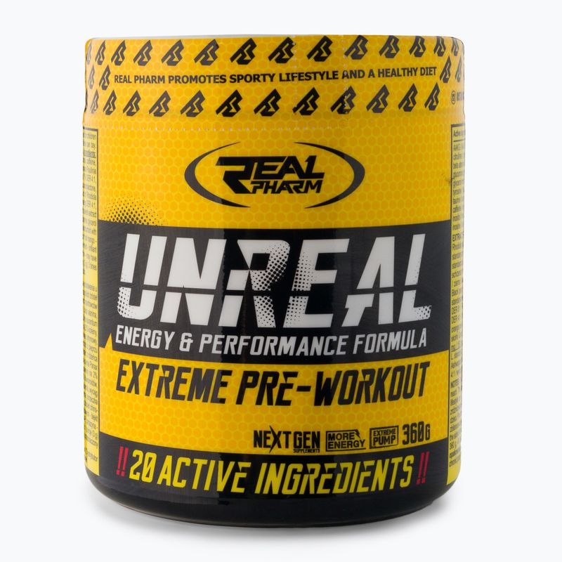 Real Pharm predtréningovka Unreal 360g čierne ríbezle-citrus 700957