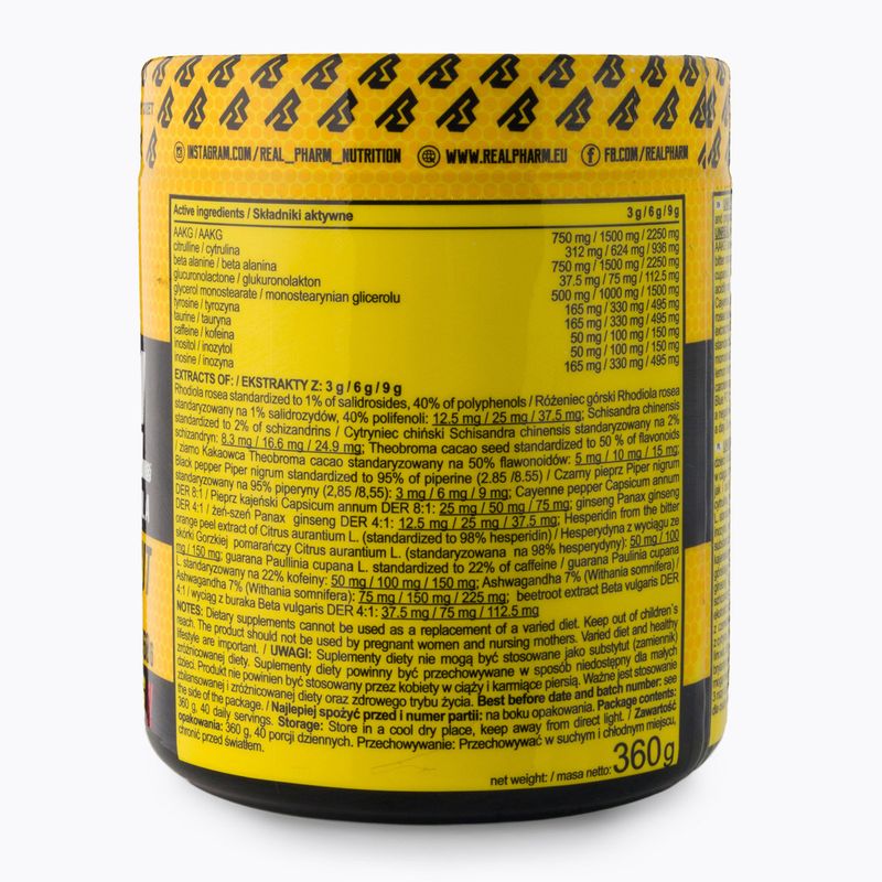 Real Pharm predtréningovka Unreal 360g čierne ríbezle-citrus 700957 3