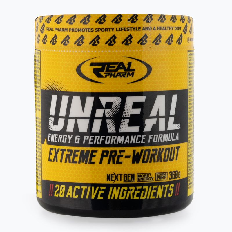 Predtréningový prípravok Real Pharm Unreal 360g čierne ríbezle 701510