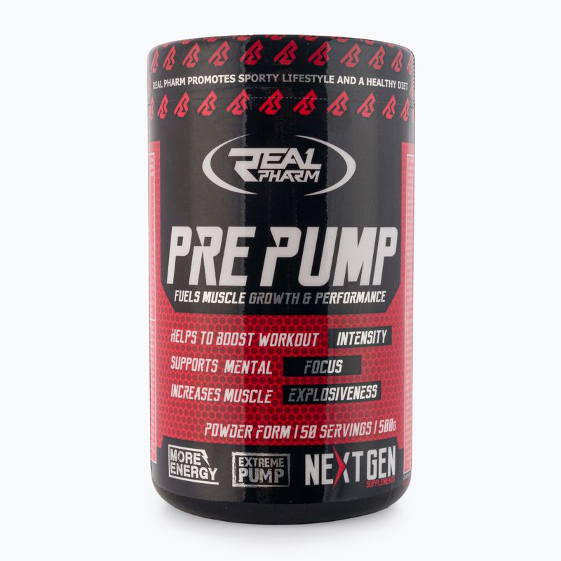 Real Pharm Pre Pump predtréningovka 500g kiwi-broskyňa 702364