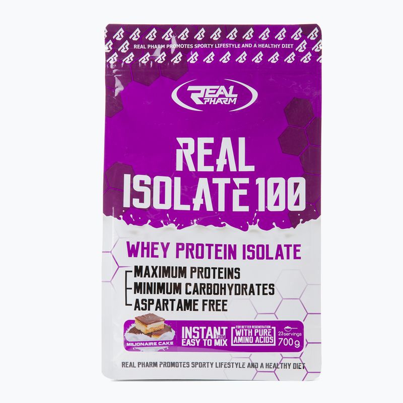 Srvátkový izolát Real Pharm Real Isolate 700g millionaire's cake 706546