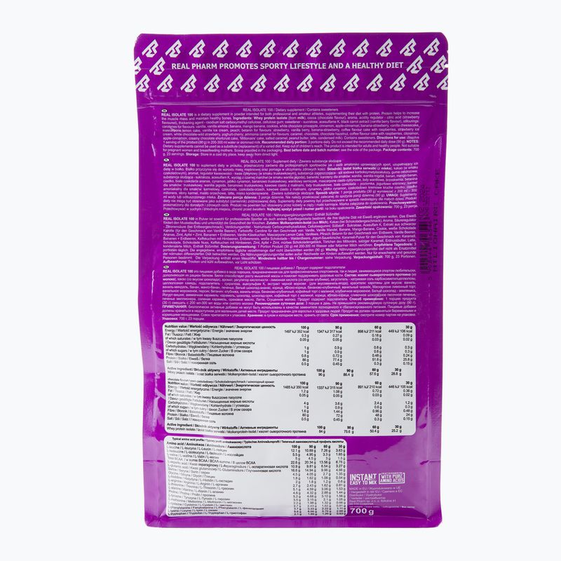 Srvátkový izolát Real Pharm Real Isolate 700g millionaire's cake 706546 2