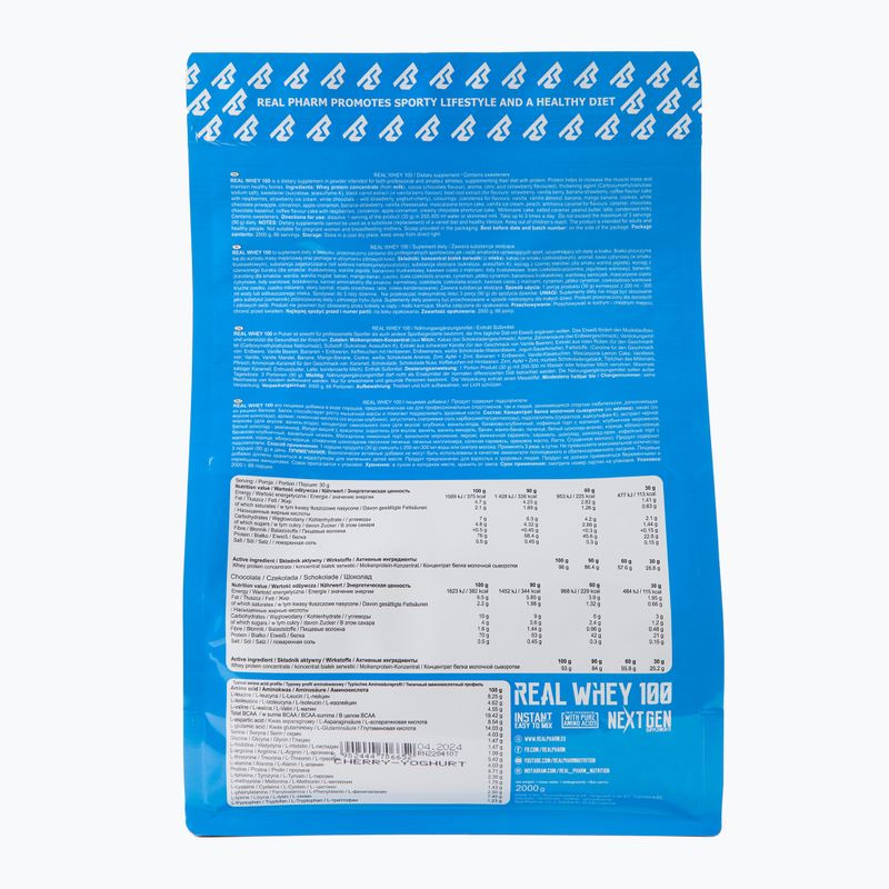 Whey Real Pharm Real 2kg čerešňový jogurt 706652 2