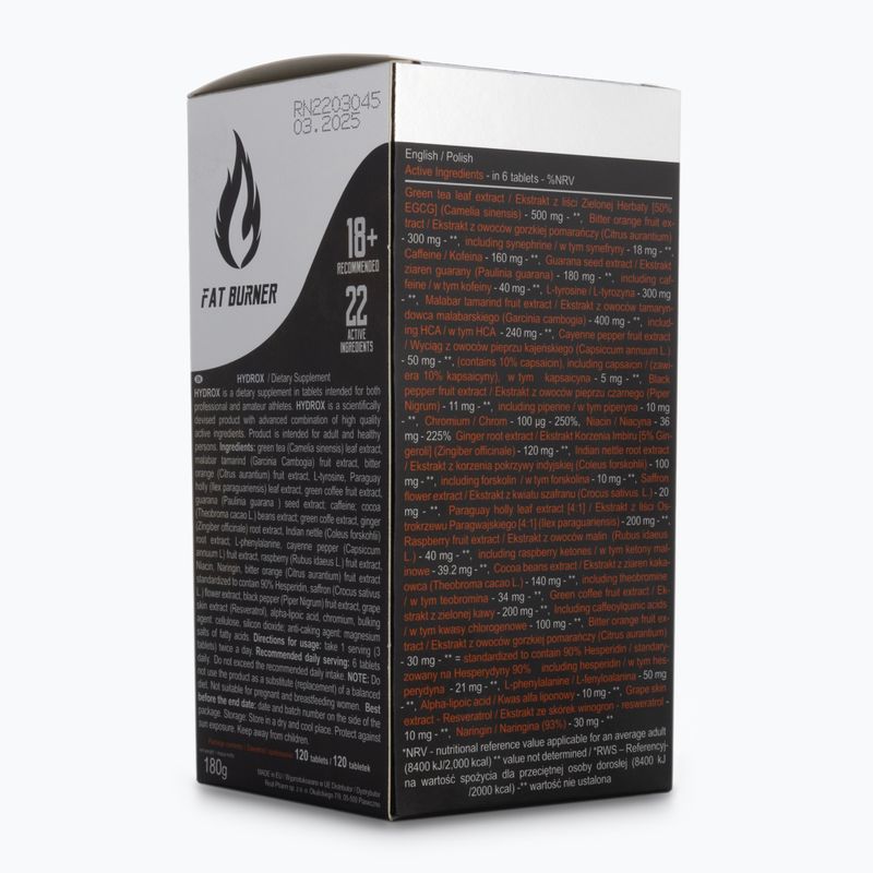 Hydrox Real Pharm spaľovač tukov 120 tabliet 707116 2