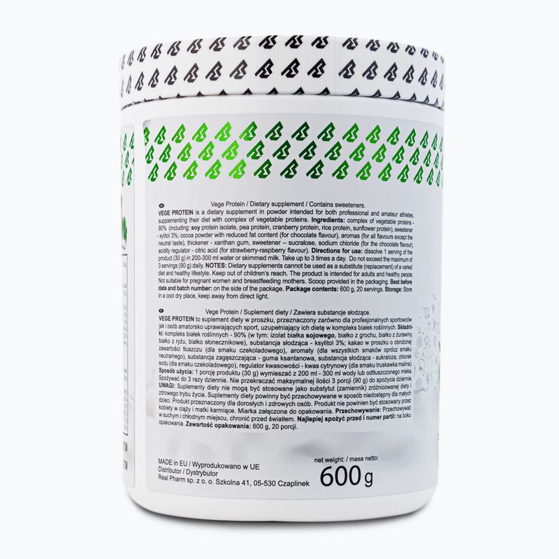Real Pharm Vege Protein 600g slaný karamel 709103 3