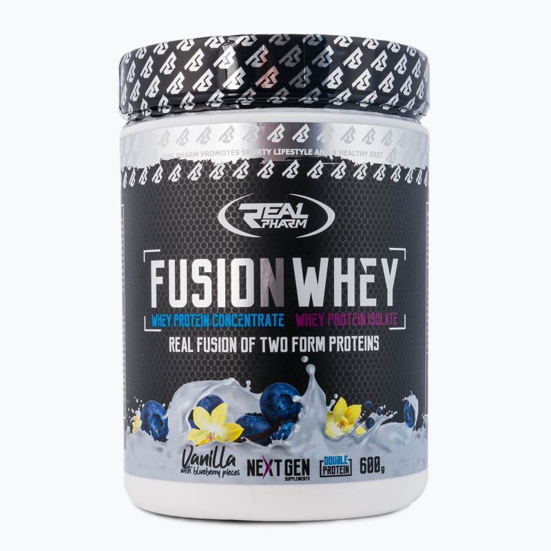 Whey Real Pharm Fusion 600g vanilka-jahoda 709202