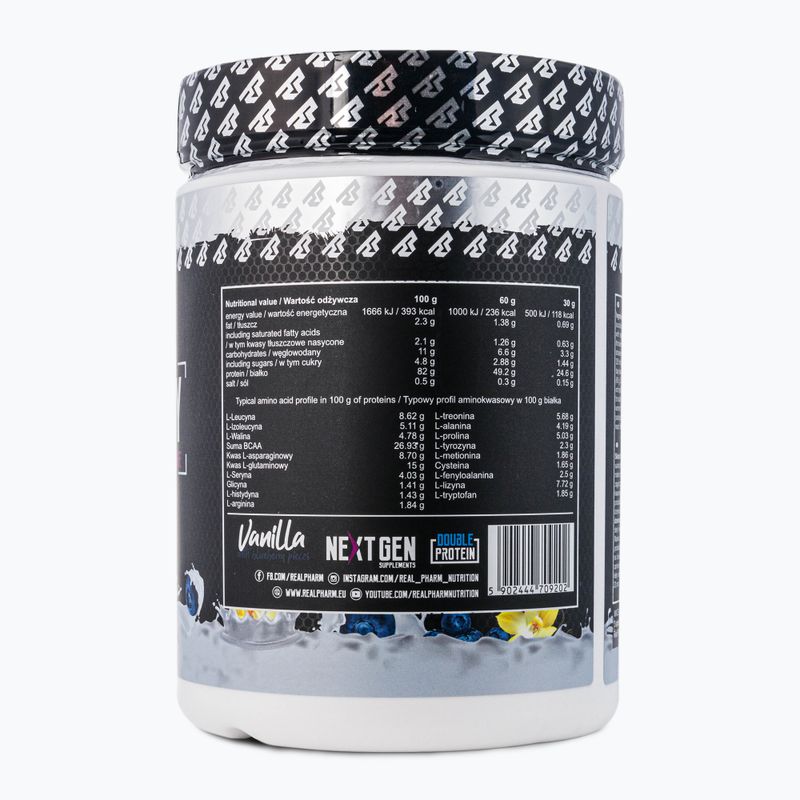 Whey Real Pharm Fusion 600g vanilka-jahoda 709202 2