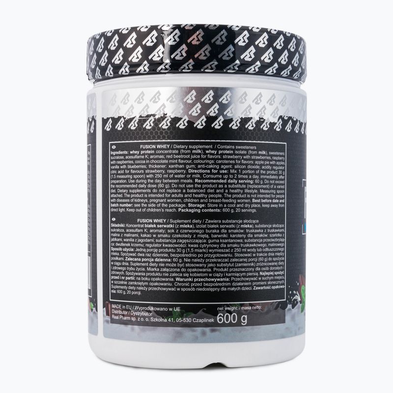 Whey Real Pharm Fusion 600g čokoláda-mäta 709356 3