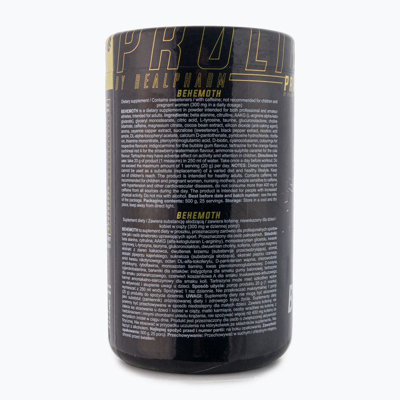 Real Pharm Behemot pred tréningom 500g mango-maracuja 714183 2