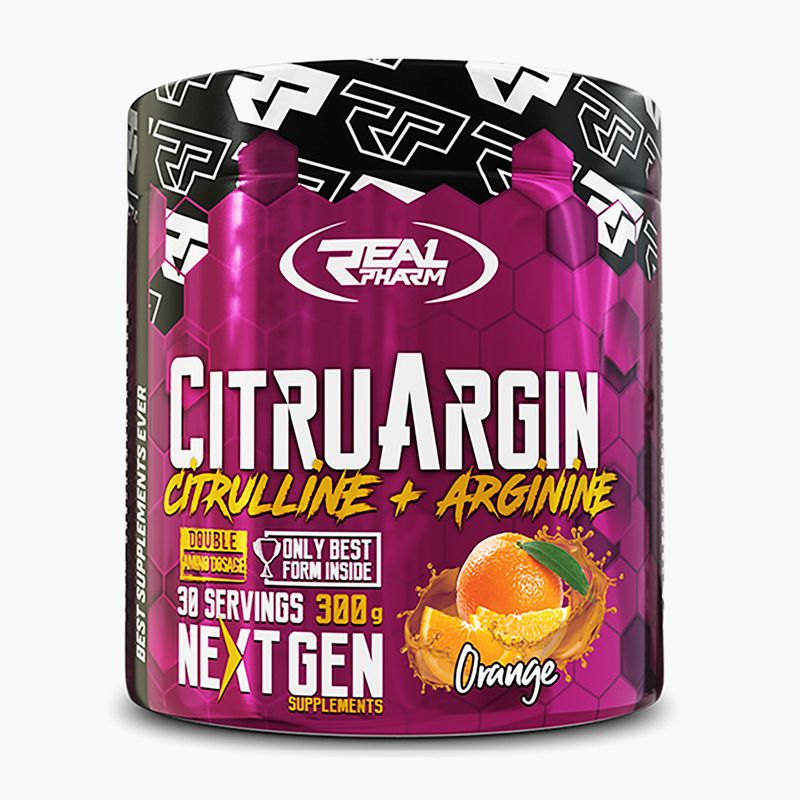 Real Pharm Citrulín + Arginín 300 g oranžový