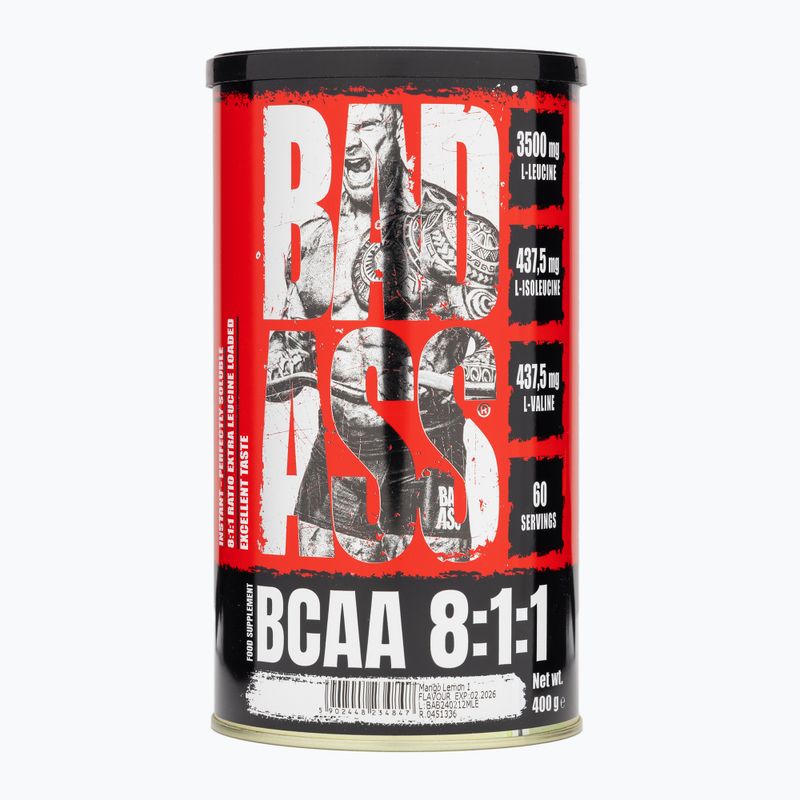 Aminokyseliny Fitness Authority Bad Ass Bcaa 8 400 g mango/citrón