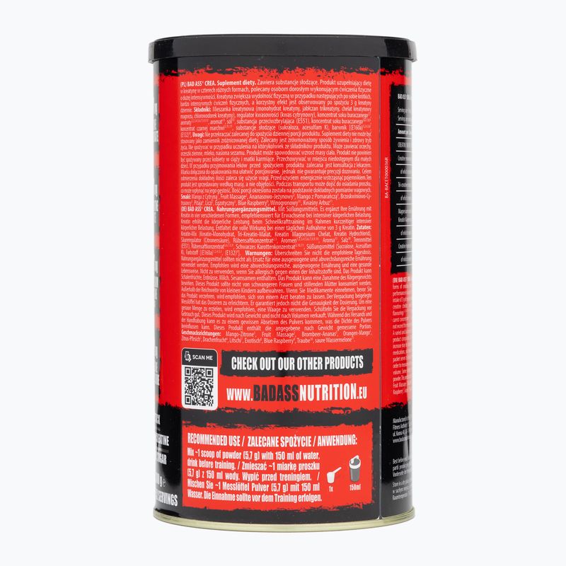 Kreatín Fitness Authority Bad Ass Crea 300 g citrus/broskyňa 3