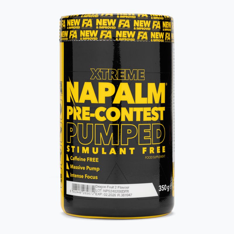 Fitness Authority predtréningový Napalm Pre-Contest Pumped Stimulant Free 350 g dračie ovocie