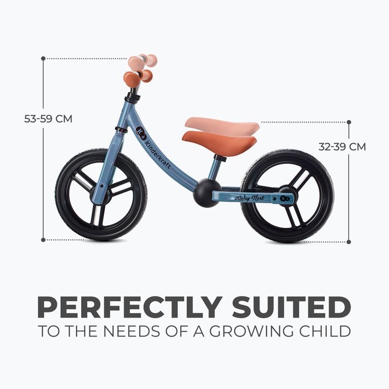 Kinderkraft 2Way Next blue sky cross-country bicykel 8