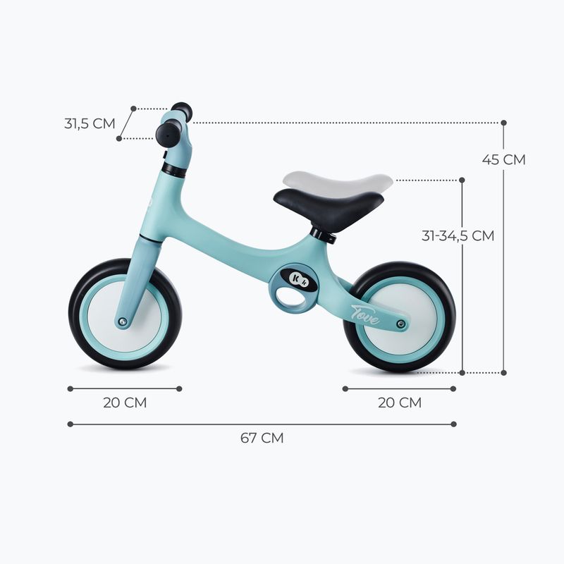 Kinderkraft Tove letný mentolový krosový bicykel 6