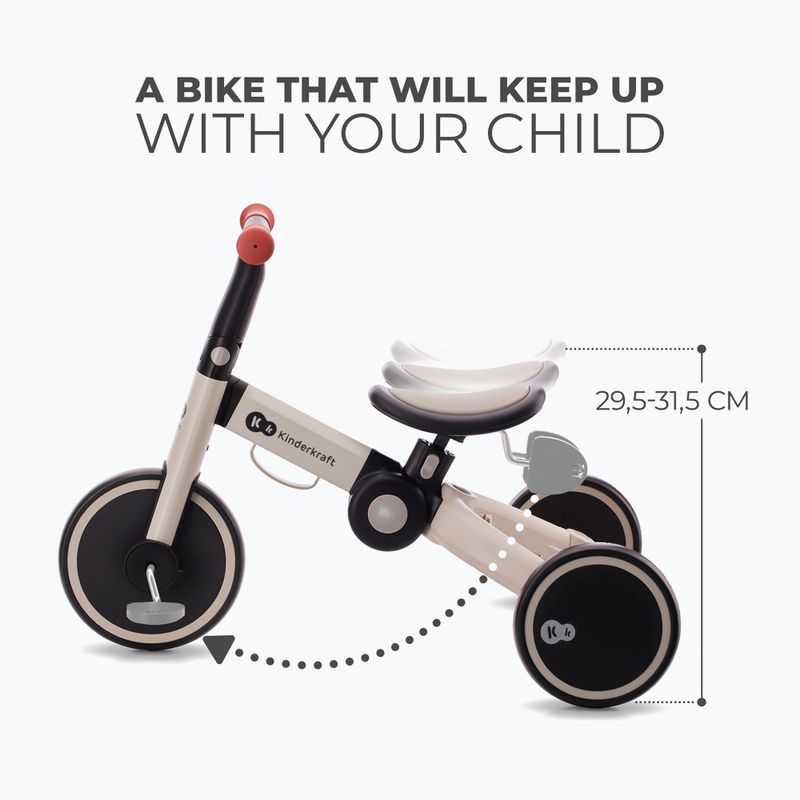Kinderkraft bežecká trojkolka 4TRIKE sivá 10