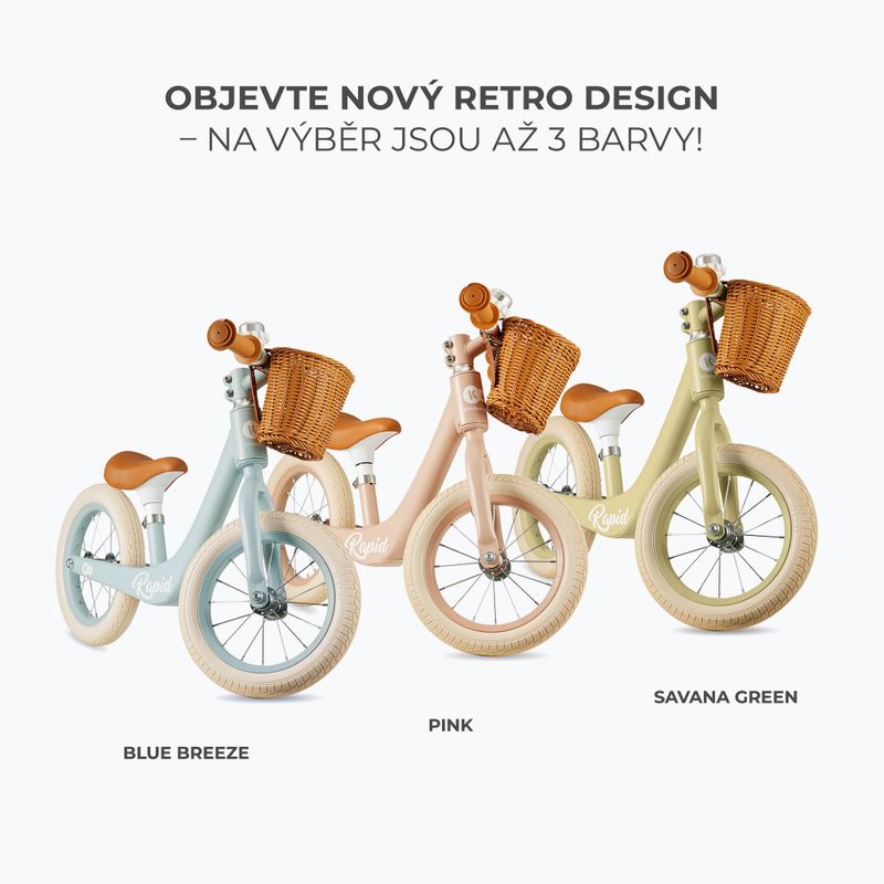 Odrážadlo Kinderkraft Rapid 2 ružový 7