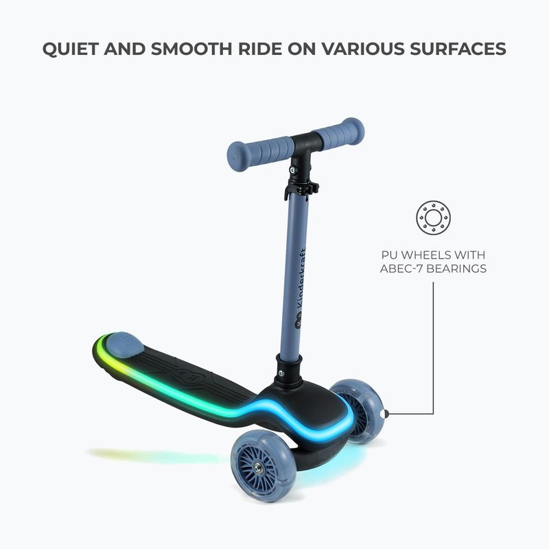 Detská trojkolesová kolobežka Kinderkraft Raket blue 6