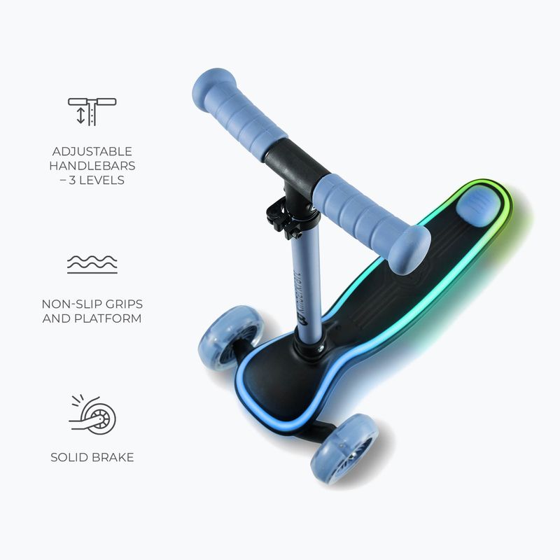 Detská trojkolesová kolobežka Kinderkraft Raket blue 7