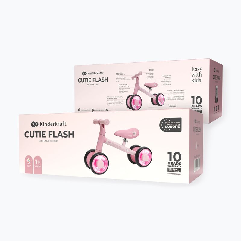 Odrážadlo Kinderkraft Cutie Flash pink 6