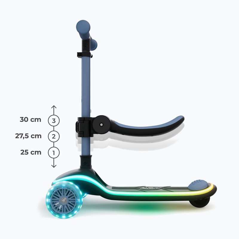 Detská trojkolesová kolobežka Kinderkraft Raket Up blue 11