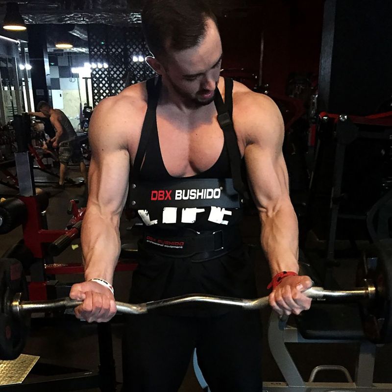 DBX BUSHIDO Arm Blaster bicepsový tréningový prístroj čierny 4