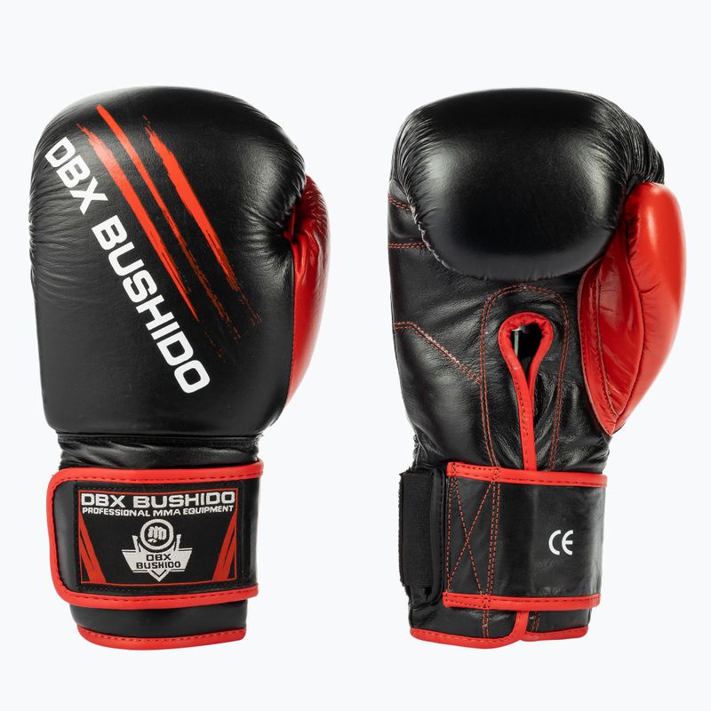 Tréningové rukavice Bushido na sparing kožené čierne ARB-415 3